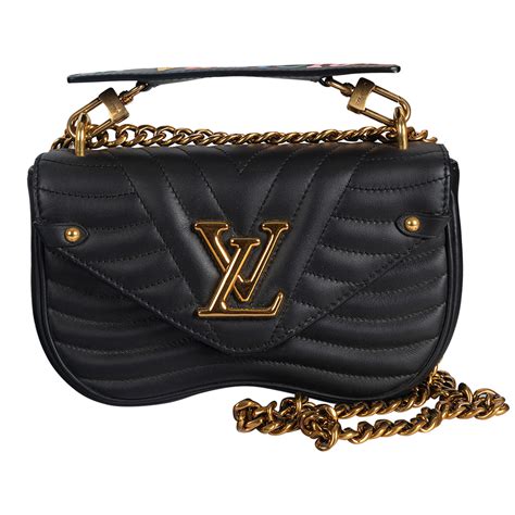 louis vuitton new wave chain bag mm black designer bags|Louis Vuitton's New Wave Chain Bag Reference Guide.